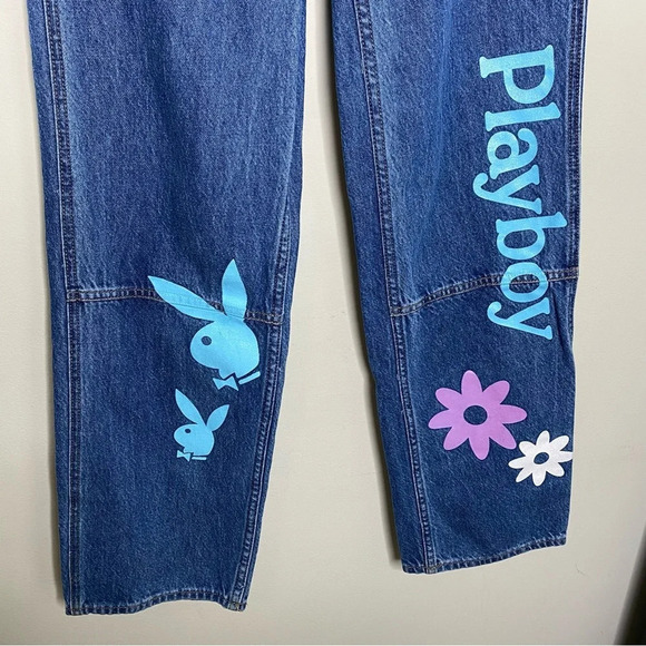 Playboy X PacSun Medium Wash High Rise Carpenter Jeans Size 25 - Picture 8 of 12